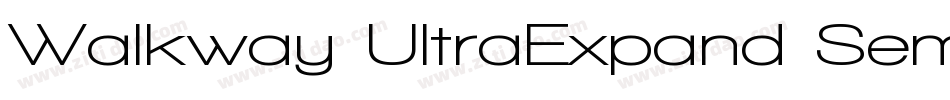 Walkway UltraExpand SemiBold字体转换